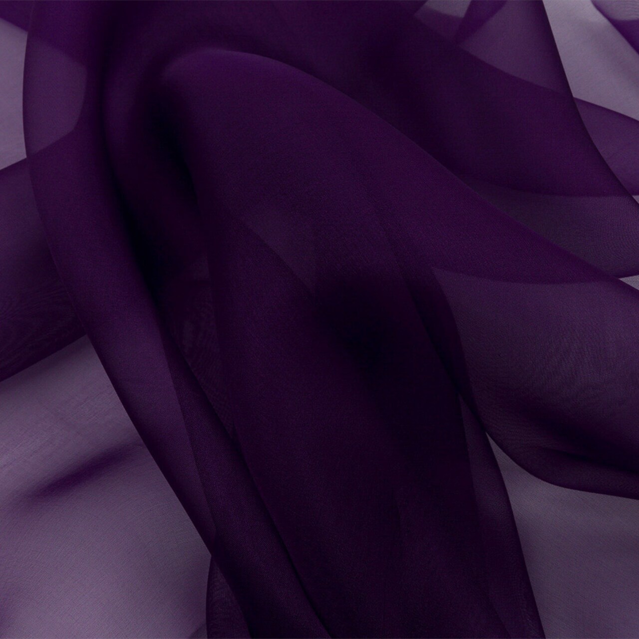 1 Yard Grape Purple Silk Organza for Cocktail Dress Special Occasion Outfit 44 Inch Width